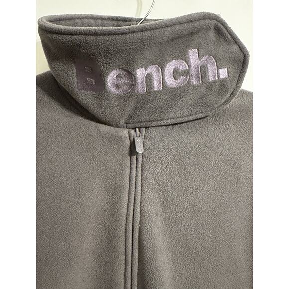 Bench Women’s Full Zip Funnel Neck Gray Fitted Sz Xl Jacket Winter Ski Gorpcore - Picture 2 of 15